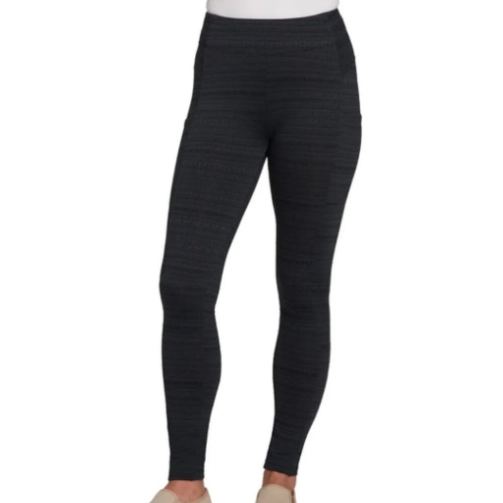 Alpine Design Aurora Glow Green Jacquard Leggings